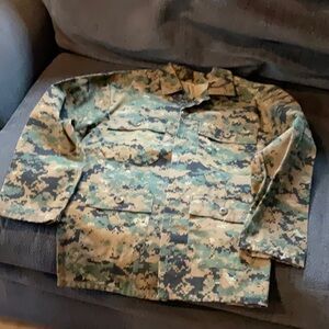 Kids Camo ButtonDown Military Shirt